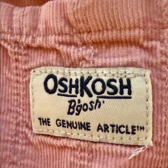 OshKosh B'gosh Floral Hooded Jacket and Pink Overalls - Picture 3 of 9